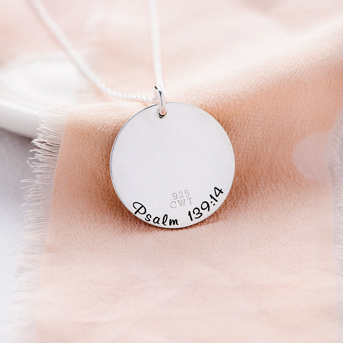 Sterling Silver Psalm 139:14 Pendant Necklace | Fearfully & Wonderfully Made