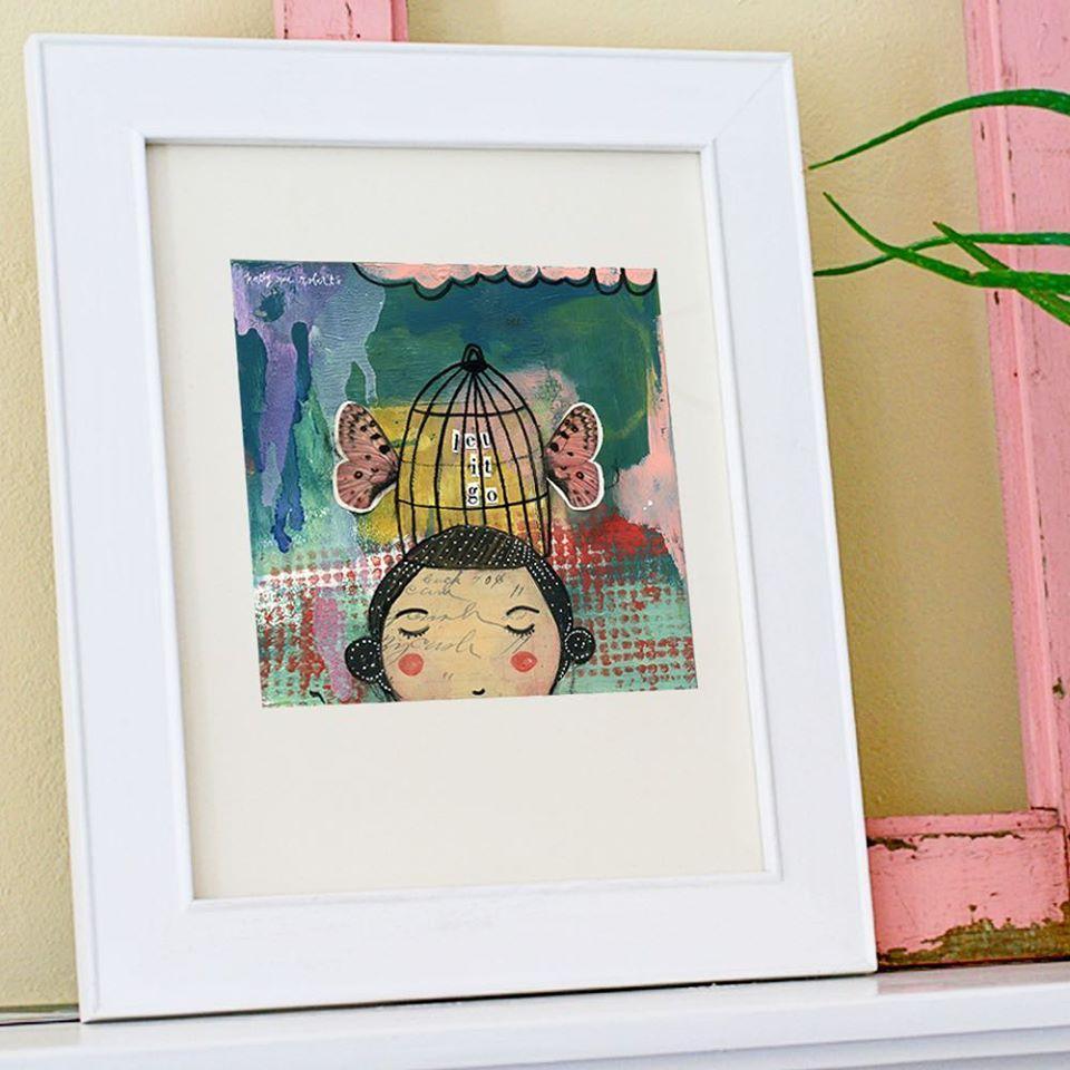 Kelly Rae Roberts Let it Go Matted Print | Artist Signed