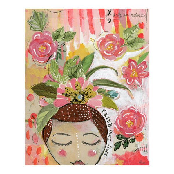 Kelly Rae Roberts Faith Over Fear Matted Print | Artist Signed