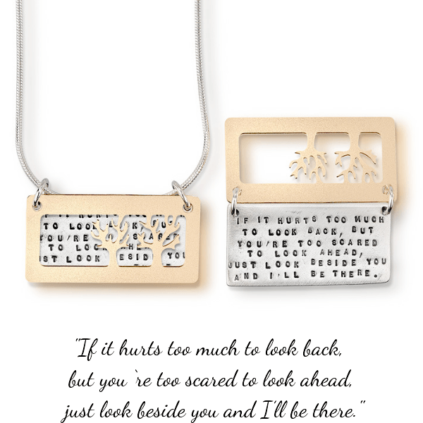 I'll Be There Sterling Silver Friendship Necklace | Kathy Bransfield