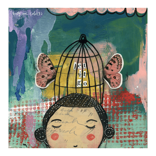 Kelly Rae Roberts Let it Go Matted Print | Artist Signed