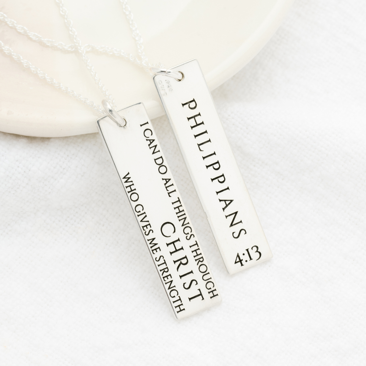 I Can Do All Things Through Christ Sterling Silver Necklace | Philippians 4:13