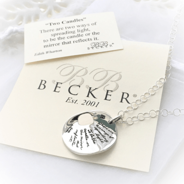 There are Two Ways of Spreading Light Sterling Silver Necklace | BB Becker